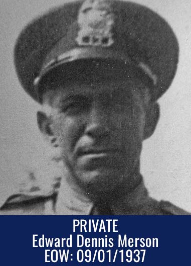 Private Edward Dennis Merson